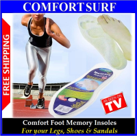 Comfort Foot Memory Foam Insoles For Your Legs, Shoes & Sandals